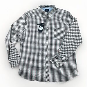 Ben Sherman Shirt Men's XL Plaid Red White Blue Stretch Button Down - NWT